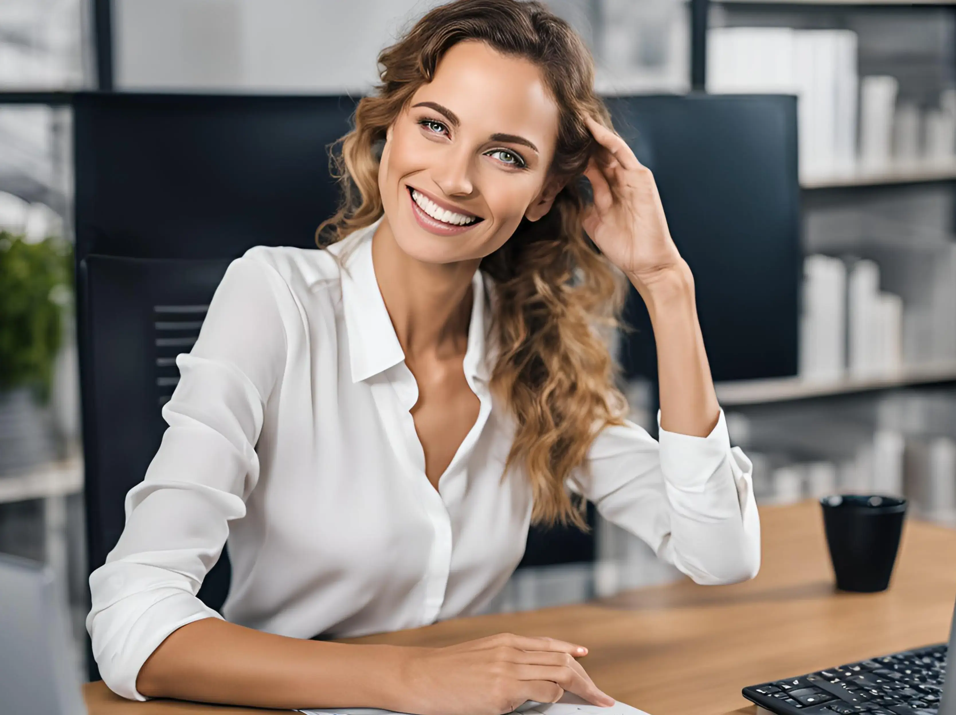 About us - woman smiling