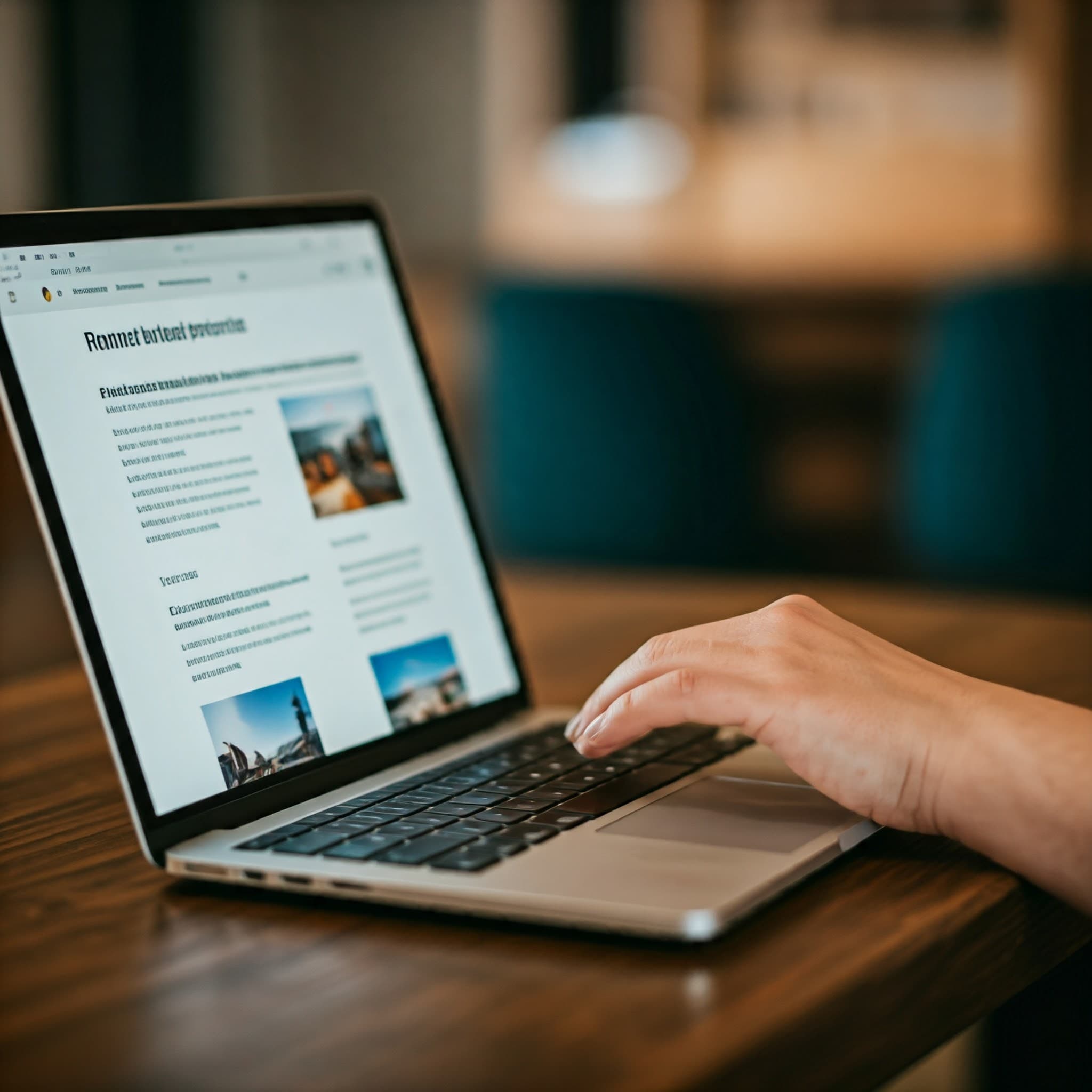 Eine Website, die zum Entdecken und Klicken einlädt.