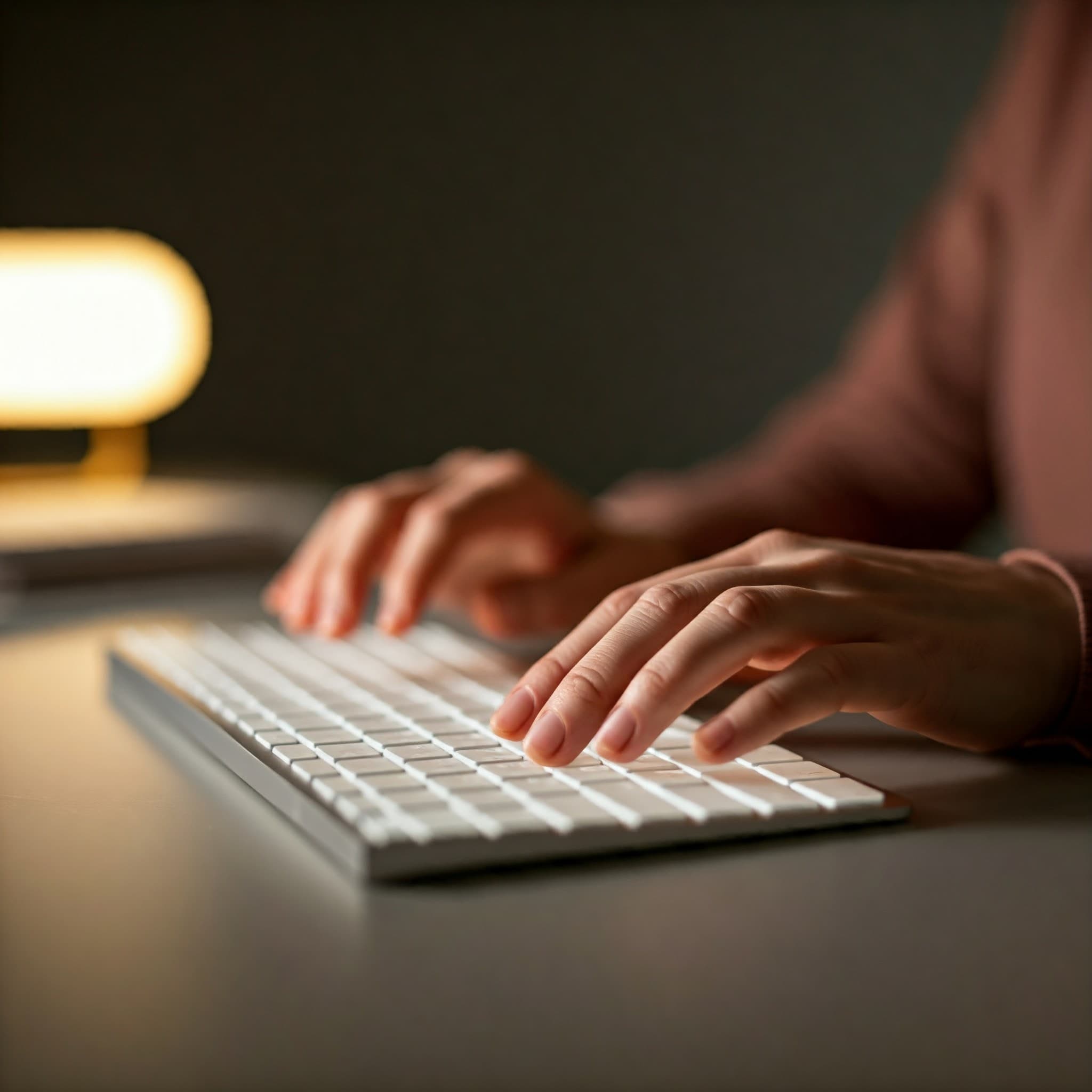 Web design in Schorndorf: hands of a designer working on a new project.