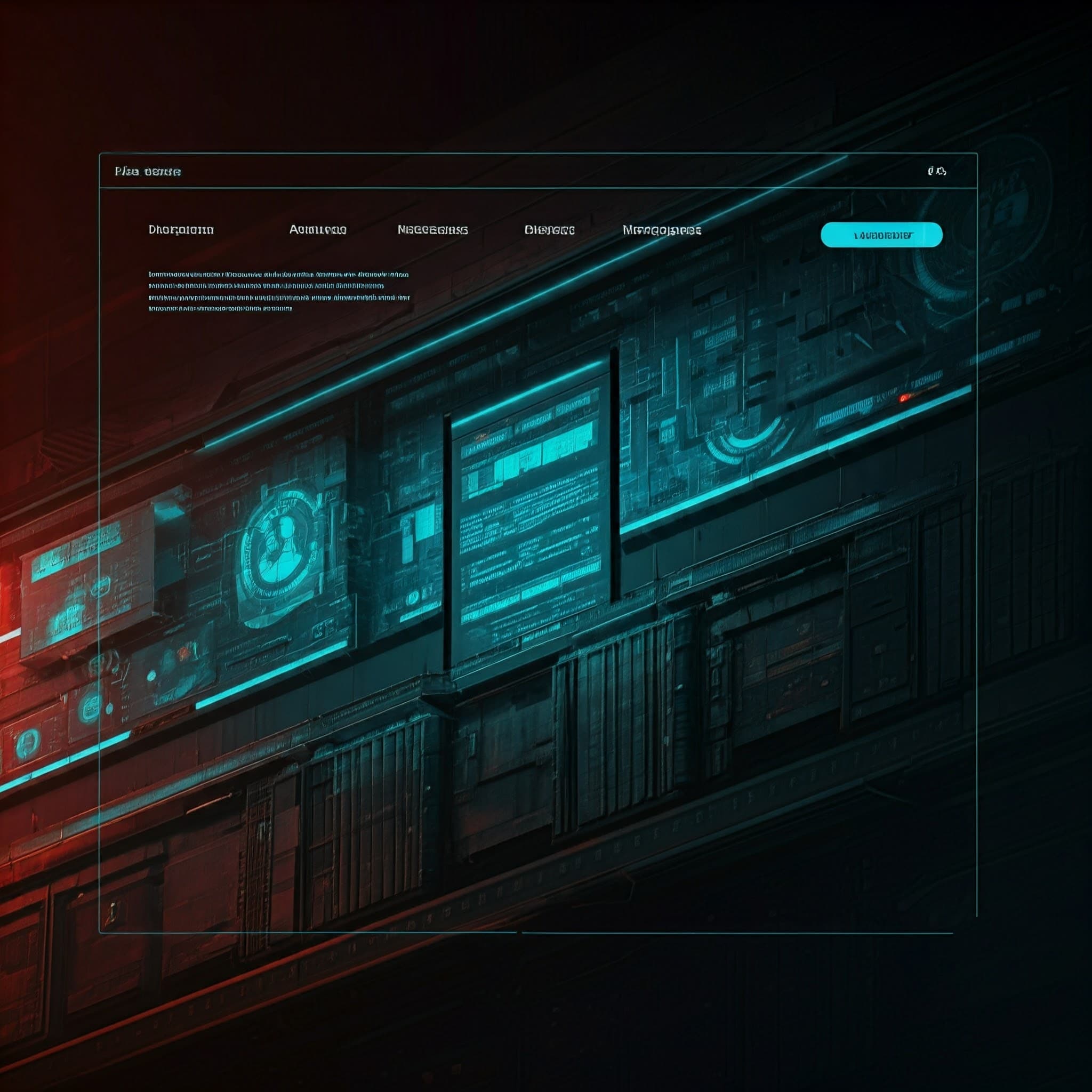 Abstract depiction of an ever-evolving digital world. Symbol of innovative web development and future-oriented technologies.